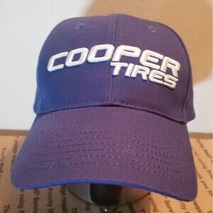 NEW Cooper Tires Hat Spell Out Logo Back Strap Back Baseball Adjustable Dad Cap